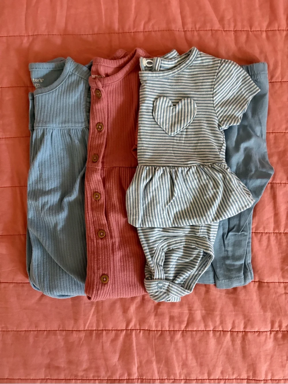 Carter's Blue, Pink, and Striped Baby Matching Set